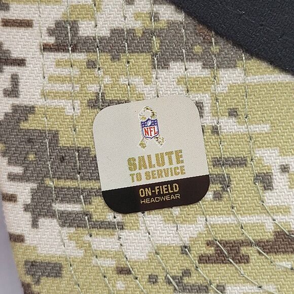 New Era Atlanta Falcons Mens 39THIRTY Flex Hat L/XL Camo 2021 Salute To Service - Picture 11 of 14